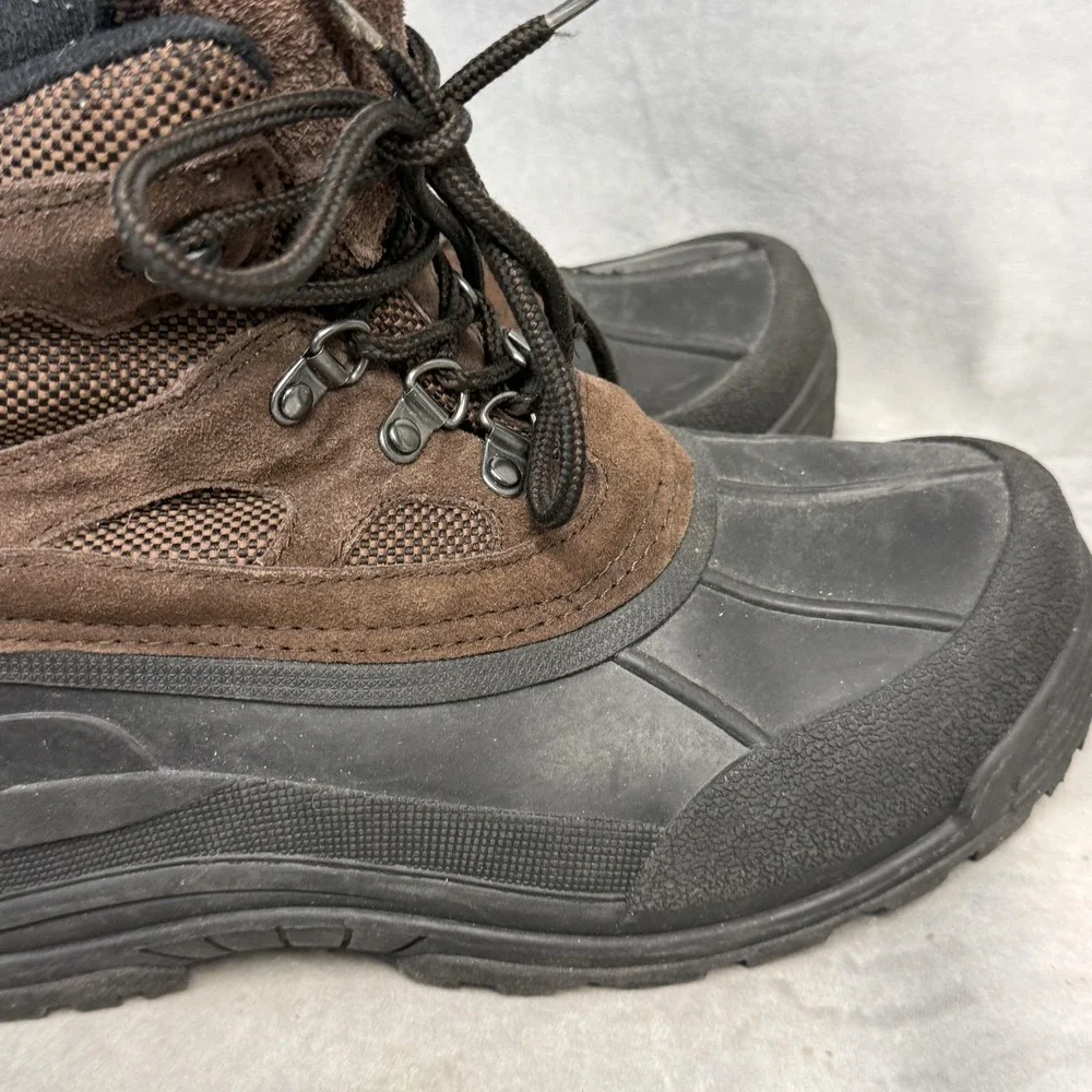 Northside‎ Snow Boots Mens Size 10 Brown Leather Thermolite Insulated Winter